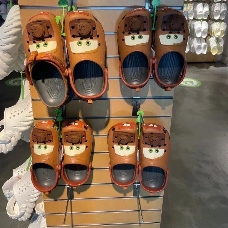 

2025 hot New Anime Maters Slippers Cars Shoes Outdoor Sandals Cute Cartoon Waterproof Breathable Ankle-Wrap EVA Shoes For Adult