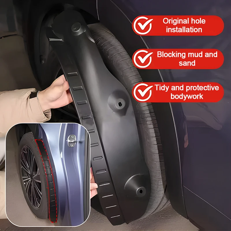 

Auto Mud Flaps For MG MG7 2022 2023 2024 2025 Mudguards MudFlaps Black Front Rear Wheel Liners Fender Mud Guard Car Accessories