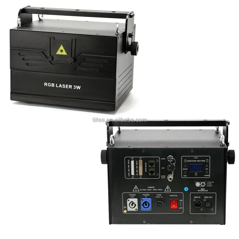 

TIITEE Pro Dj Party Equipment 3W 5W 10W Laser 3D Animation Stage Full Color Night Club bar Lighting Projector
