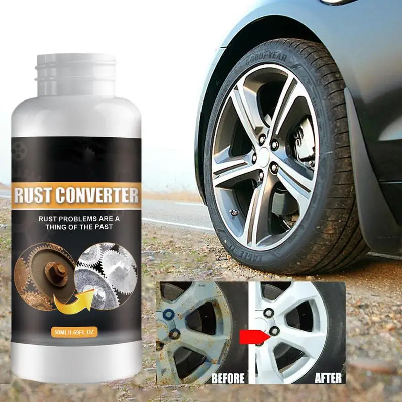 Car Rust Converter Multi Purpose Quick Acting Rust Renovator 50ml Anti Rust Coating Dissolve Rust Stains For Motorcycle RV Boat