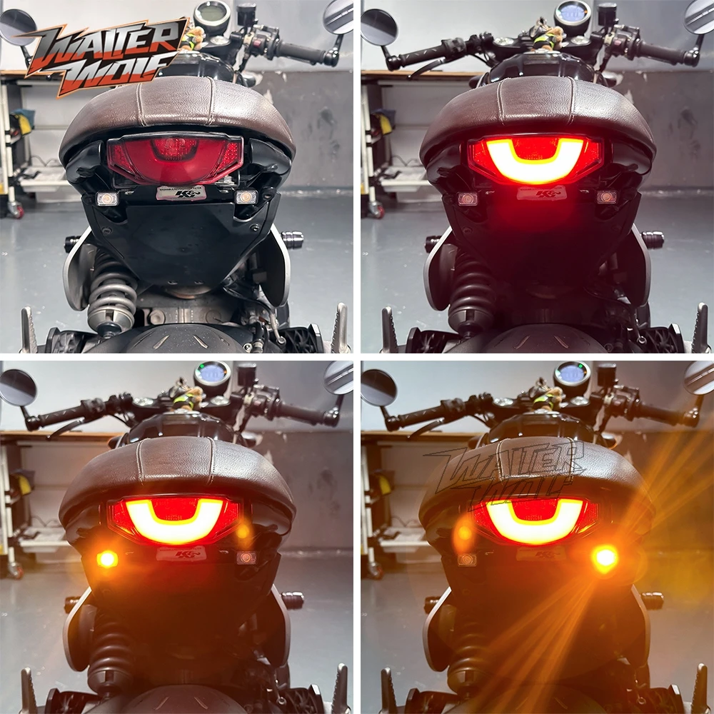 2015-2024 For Ducati Scrambler 800 803 LED Rear Turn Signal Light Blinker Indicator Resistor Full Throttle Cafe Racer Nightshift