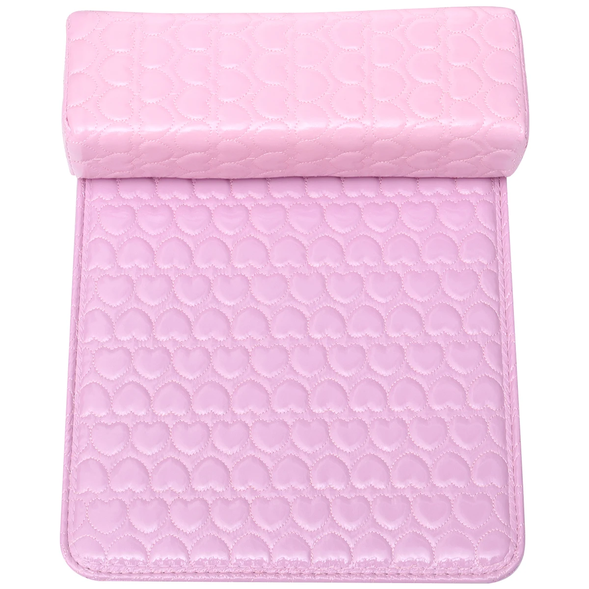 

1 комплект, 1 комплект для отдыха из искусственной кожи с узором в виде сердца, маникюр, поддержка запястья, инструмент для дизайна ногтей, удобная подушка для рук для салона, спа, маникюра