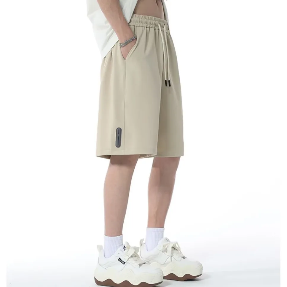 

Summer Youth New Sport Stretch Fashion Versatile Loose Large Elastic Band Five Quarter Shorts Men's Casual Pants
