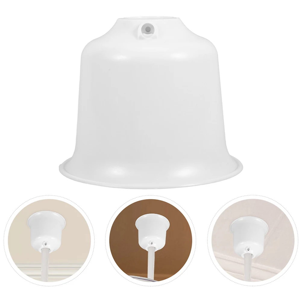 

2 Ceiling Fan Dust Covers Washable Durable Light Bulb Socket Adapter Pendant Canopy Universal Compatibility Easy Installation