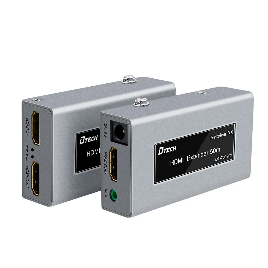 DTECH High Quality Wholesale Over Cat5e/6e Speed 50m HDMI Super Extender 50M for Computer