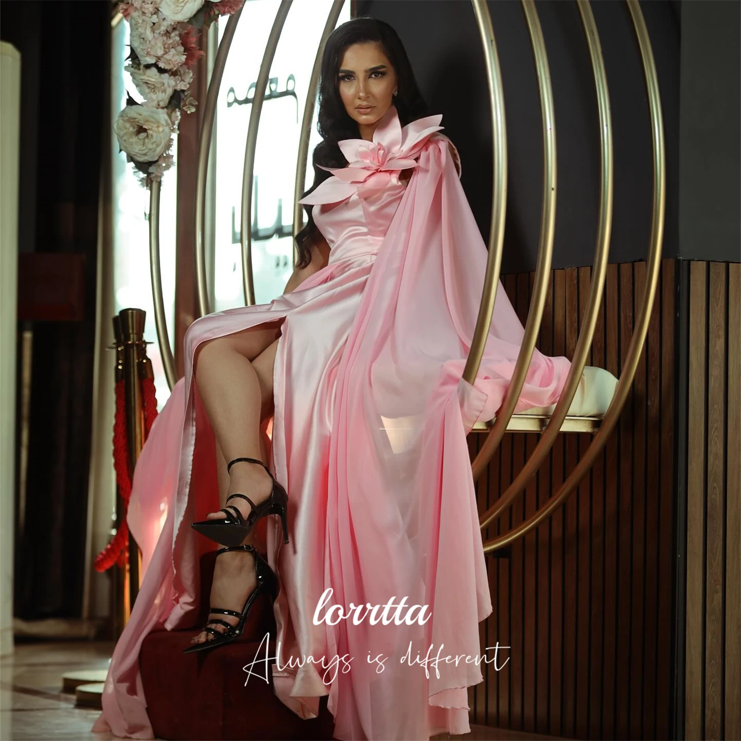 Loretta Aangepaste avondjurken voor speciale gelegenheden Galajurk Bruiloft Jurken Bloemdecoratie Elegante jurken Dames