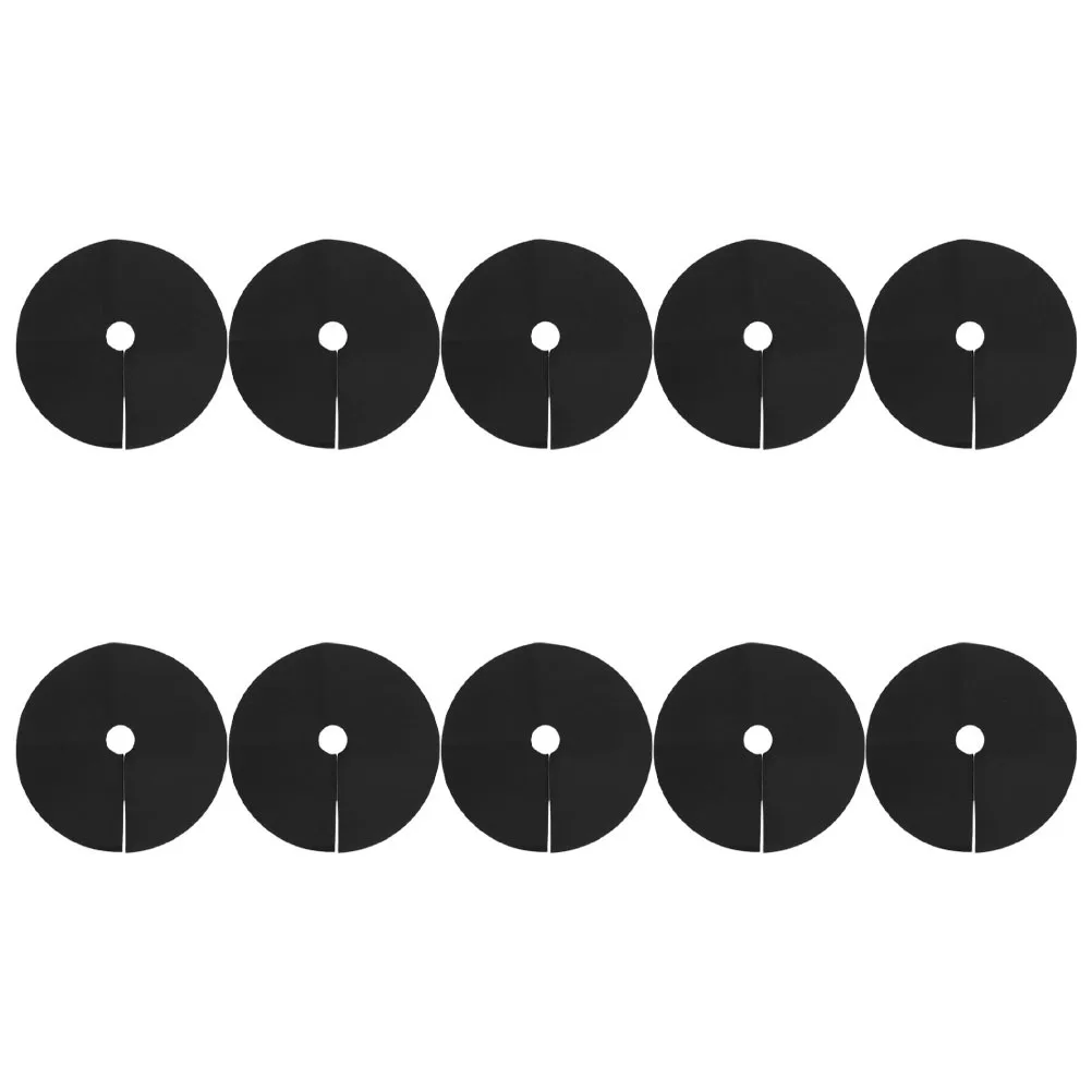

10Pcs Non-Woven Garden Cloth for Outdoor Tree Protection Light Blocking Weed Prevention Landscape Fabric with Holes for Plant