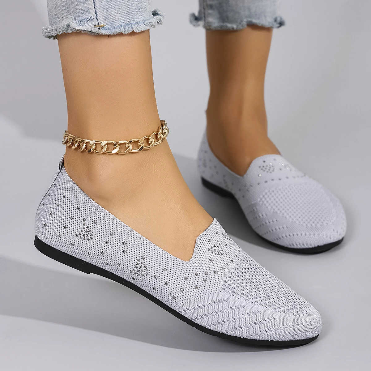 

Новая весенняя женская повседневная спортивная обувь. Удобная, дышащая, легкая, износостойкая обувь для ленивых, туфли на плоской подошве с мягкой подошвой.