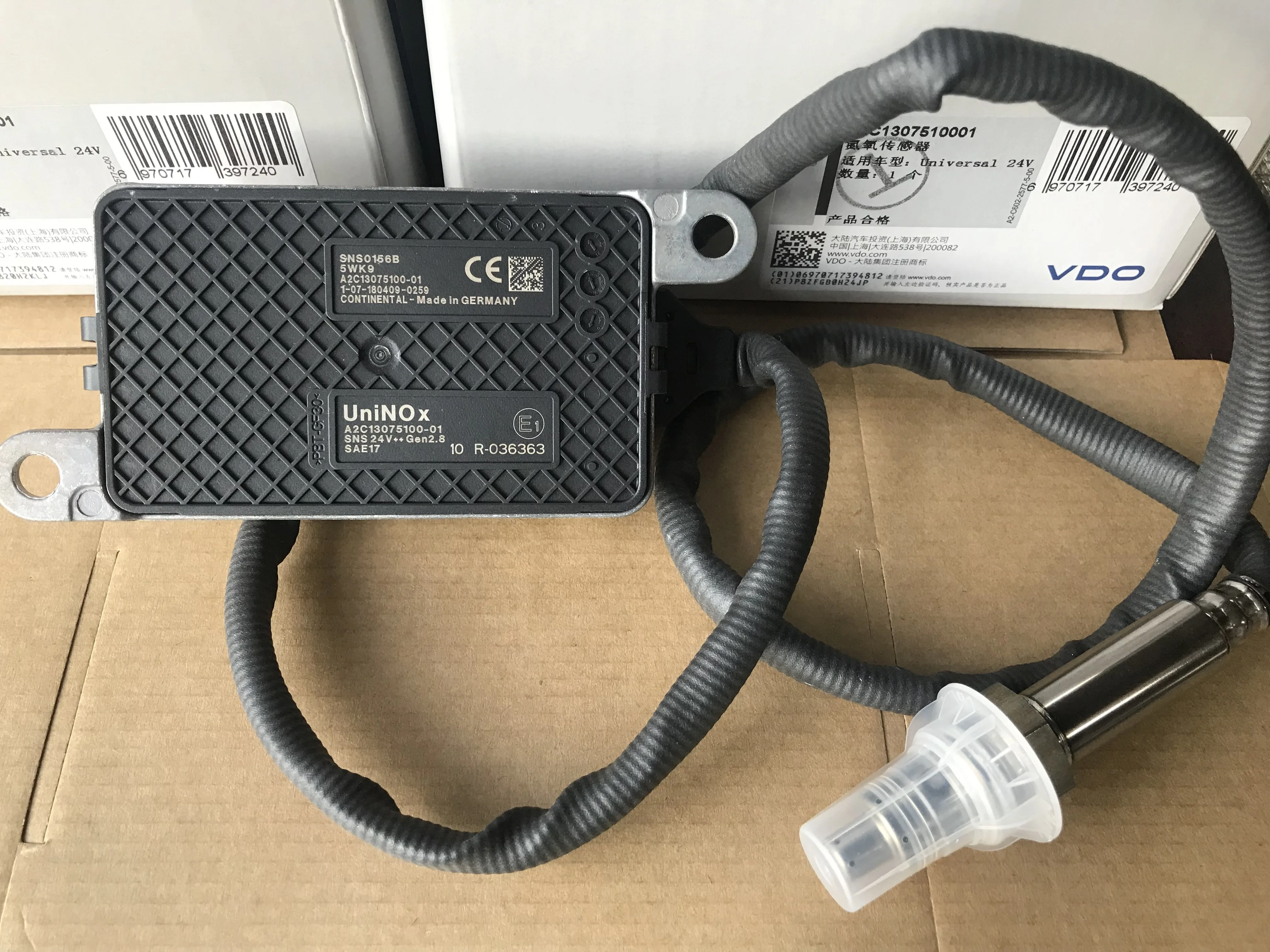 Sensor 5wk9 a2c13075100 continental do sensor de nox uninox a2c13075100