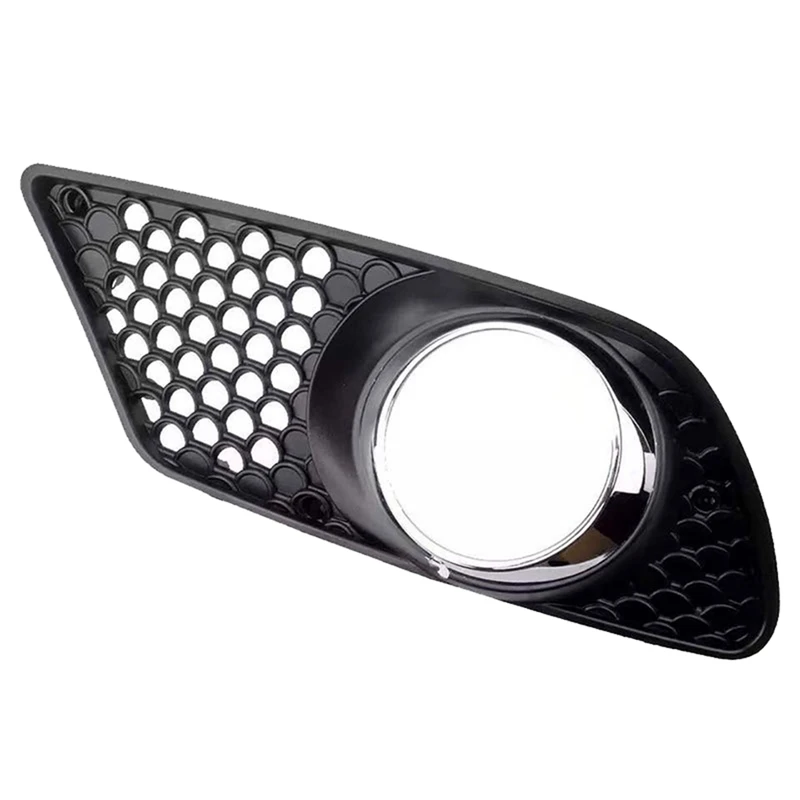 Car Front Bumper Grille Fog Lamp Frame Cover For Mercedes Benz C-Class W204 2007-2010