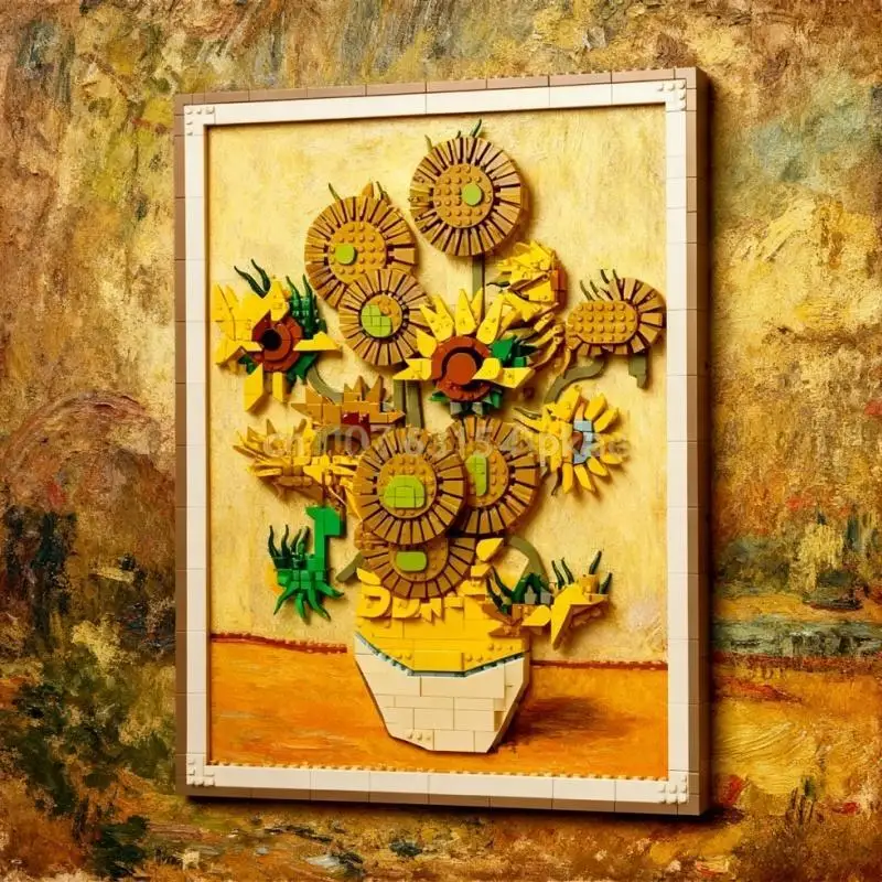 

Spot 2615 детали MOC Vincent Girasol, фреска 3D, очаровательное украшение для Creativa Regalos de Navidad para niños