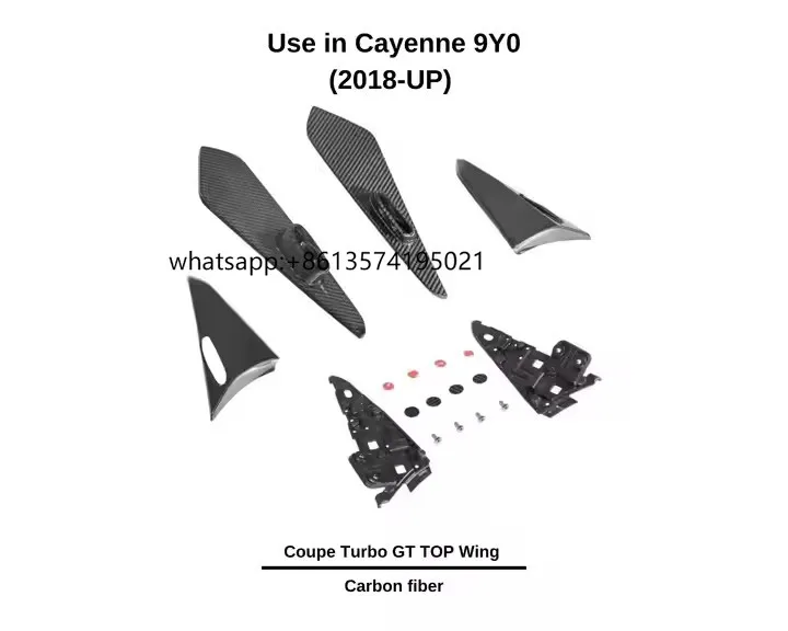 

PG for porsche Cayenne 18-up Coupe Turbo GT 9Y0 Tail Wing Decoration and Fiber Spoiler Top Wing