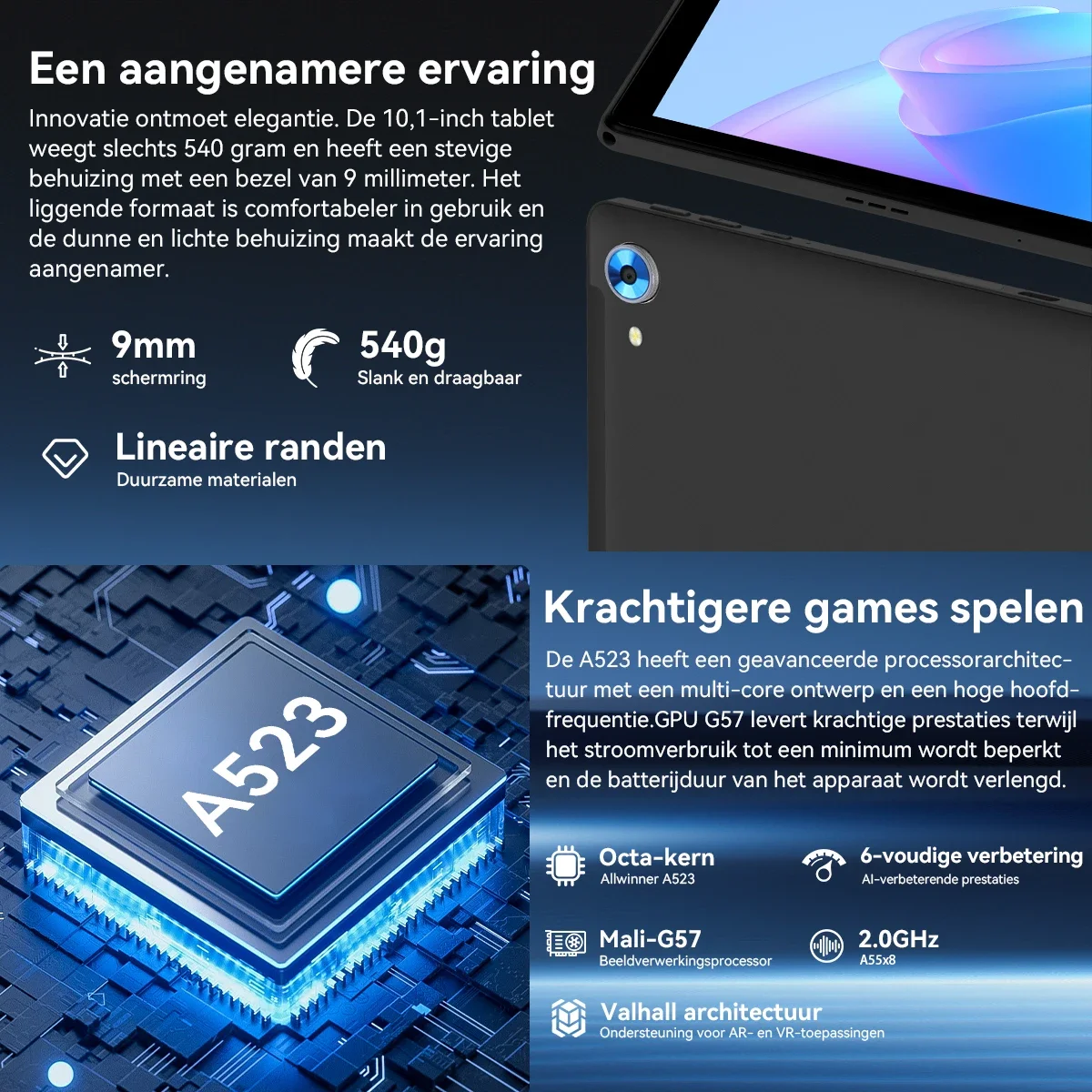 URAO 10인치 안드로이드 15 태블릿 8코어 태블릿 24GB+128GB 1TB 확장 WiFi6 5MP+8MP 스타일러스 키보드 마우스 헤드폰 PC 패드 세트