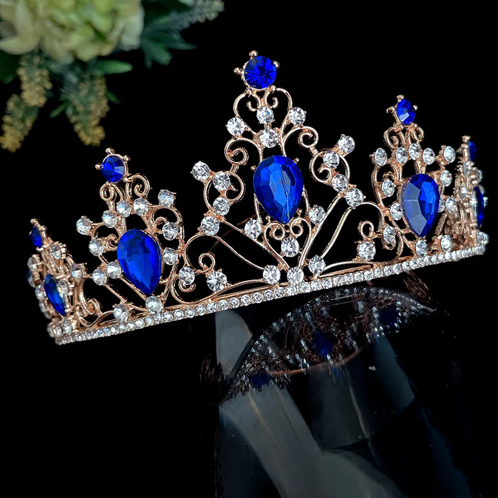 

Crystal Crown Rhinestone Bridal Tiara Elegant Hair Jewelry For Women Wedding Party Banquet Hair Accessory