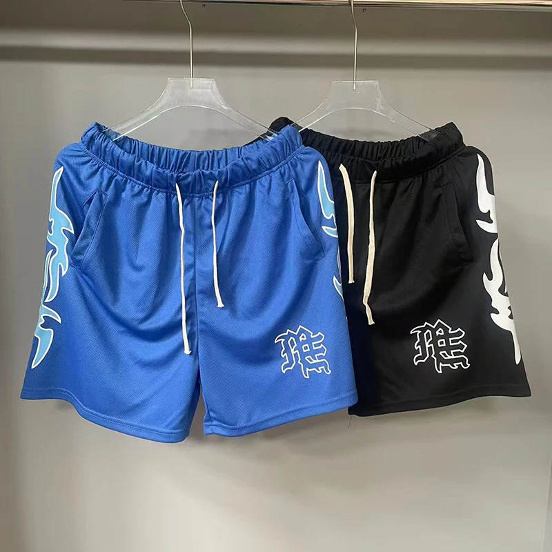 

СМЕШАННЫЕ ЭМОЦИИ Шорты Мужчины Женщины Свободные дышащие брюки Летние новые европейские и американские шорты High Streets