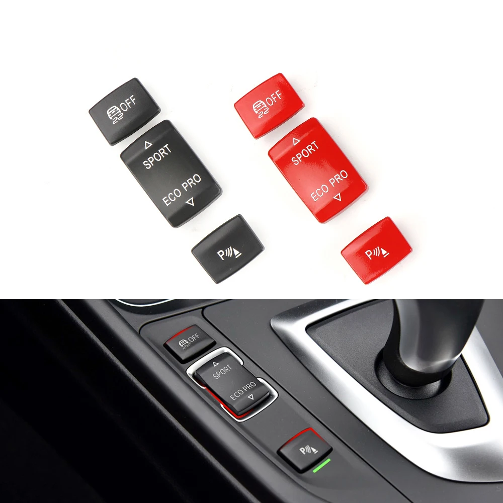 61319252912 Car Console ESP Antislip Switch Sport Button Radar Sensor Key Cover For BMW 1 2 3 4 Series F35 F20 F22 F32 12-18