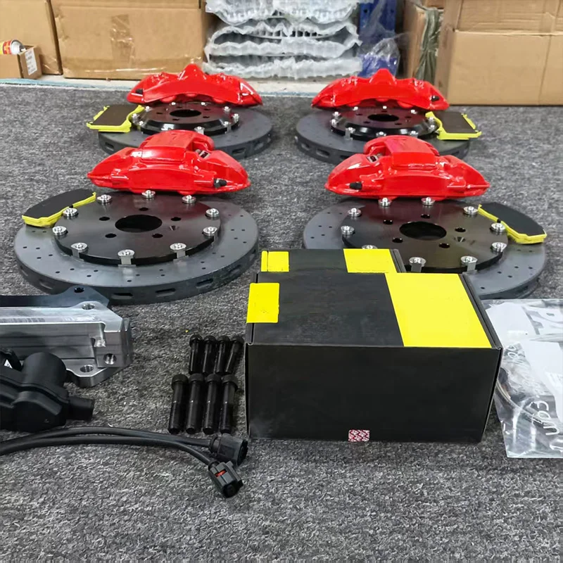 Big Brake Kit 6/4 Piston with 380/355mm Carbon Ceramic Rotor for Audi RS5 Q5 Q7 Q8 A7 Sportback A6 C8 VW GOLF VIII BMW M6 E63
