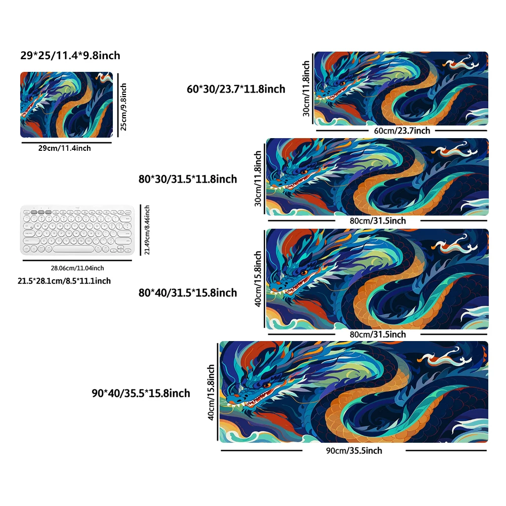 90x40cm super large game mat rubber non-slip mouse pad Advanced edge locking process ultra HD printing durable PC accessories