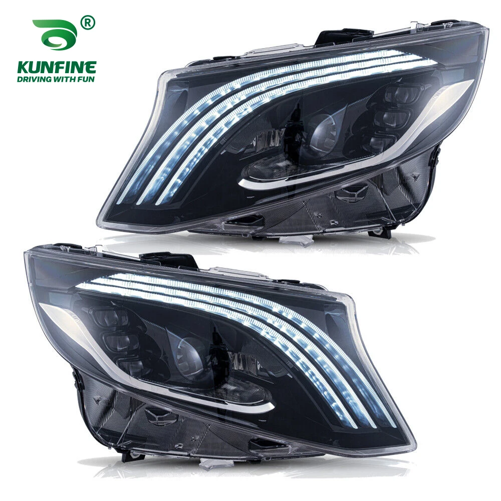 

Pair of Car Styling Car Headlight Assembly For Benz V-class 2016-2022（LHD) LED Head Lamp Car Tuning Light Parts Plug And Play