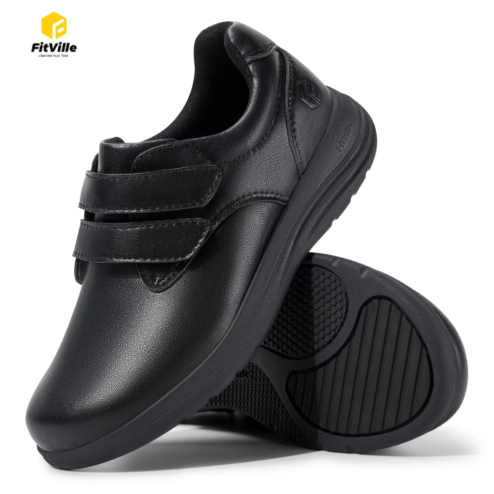 Insole Arch Support - FitVille leren damesschoenen, diabetische schoenen, extra