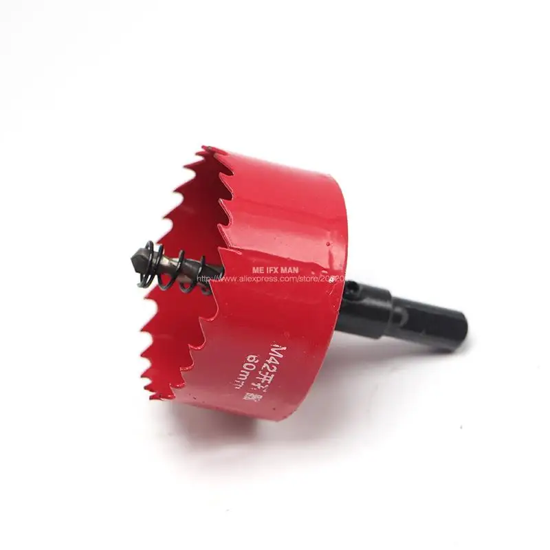 목공 DIY 목재 커터 드릴 비트용 60mm 2.36인치 바이메탈 목재 구멍 톱 비트