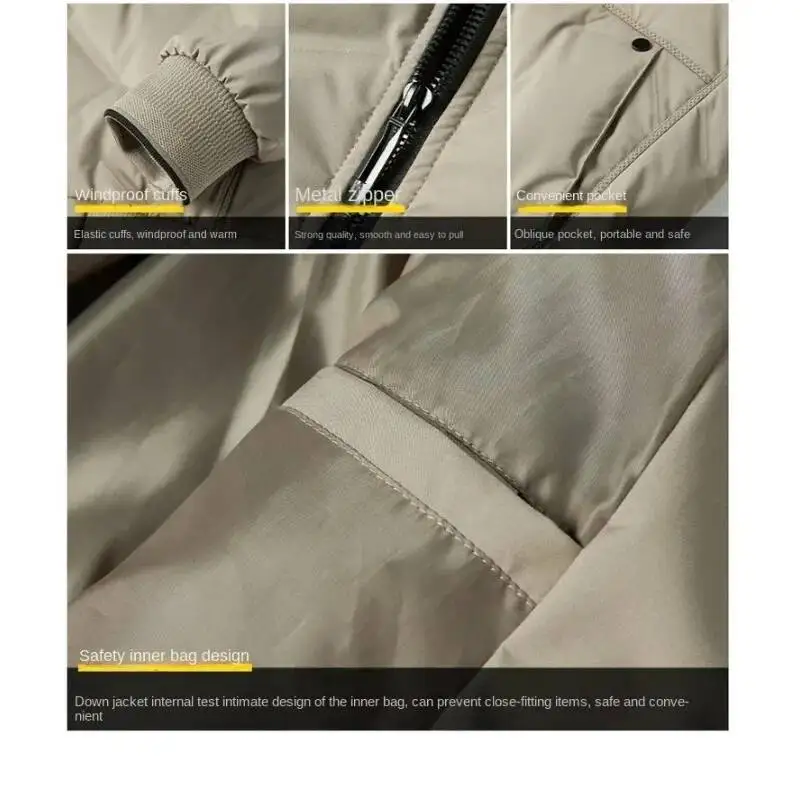 軽量ダウンジャケット メンズ 冬 新作 中高年 野球襟 高級 ビジネス レジャー スポーツ 暖かいトップス
