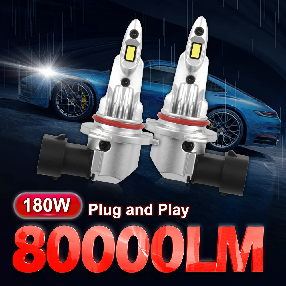 30000LM H7 LED Auto Lamp H11 9005 HB3 9006 HB4 CSP Chip H4 H1 Car Headlight Fog Light Turbo Lamp 6000K 12V Plug And Play