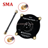 5.8GHz Triple Feed Patch Antenna SMA / RP SMA Directional Circularly Polarized Antenna for FPV Fatshark Goggles RC Drone