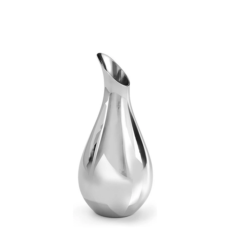 

Nordic Light Роскошная современная экологически чистая маленькая настольная ваза из нержавеющей стали для журнального столика Цветочная композиция Юбилей дома