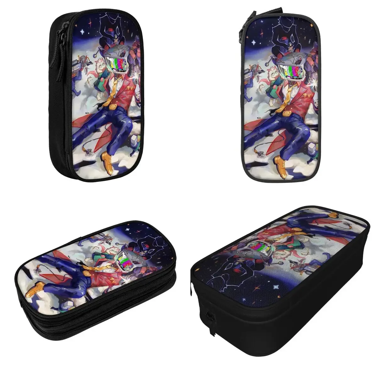 Deltarune Tenna TV Pencil Case Video Game Pen Holder Pencil Bags Kids Large Storage School Supplies Gifts Pencil Box