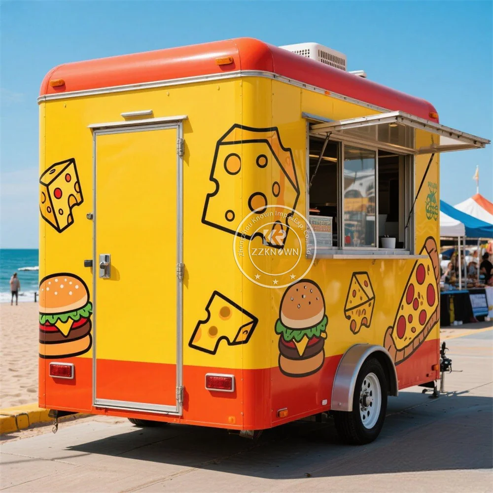 

Mobile Pizza Taco Food Truck Van Catering Trailer Ice Cream Cart Custom Street Concession Food Trailer With Full Kitchen