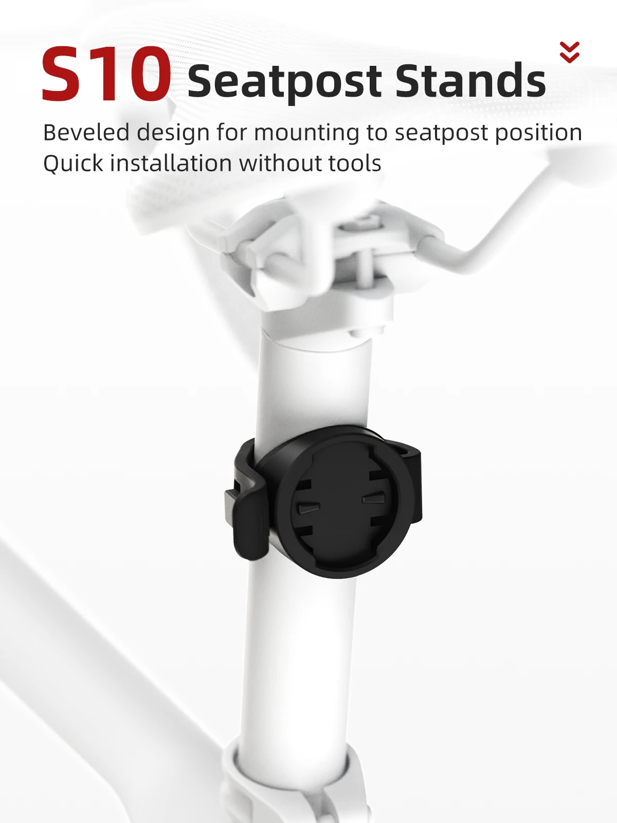 CYCLAMI Fahrrad Rücklicht Sattelstütze Halterung Universal Fahrrad Rücklicht Halterung Radfahren Rücklicht Halter Einfach zu Installieren – Detail 1