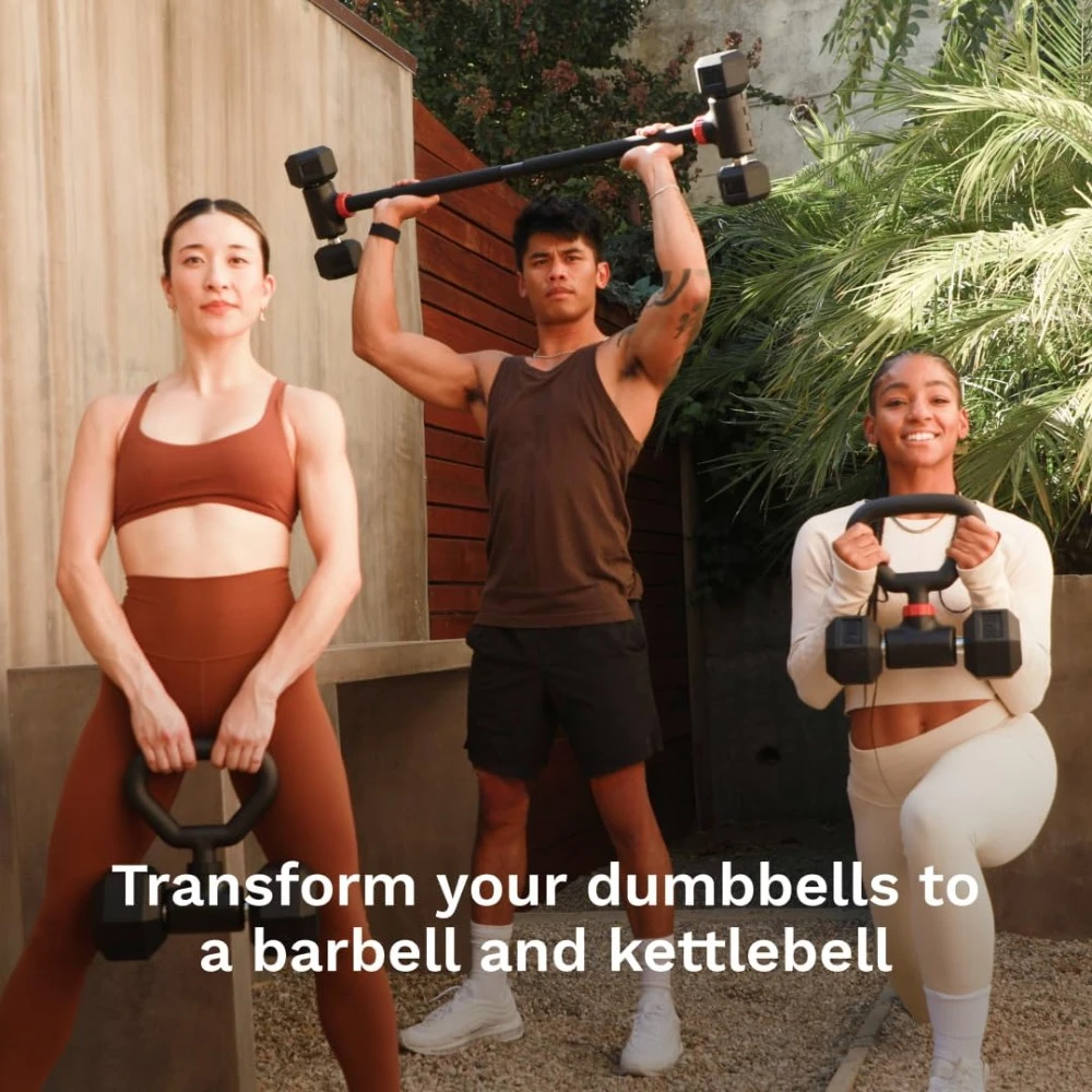 Dumbbell Converter - Convert Dumbbells Into Barbell Sets and Kettles, with Adjustable Weights Up To 200 Pounds for Barbells