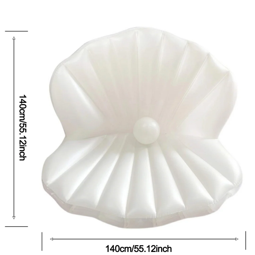 Giochi divertenti in acqua estiva Nuoto in piscina Festa Letto galleggiante Materasso galleggiante gonfiabile in PVC Nuovo stile Tappetino gonfiabile reclinabile a conchiglia