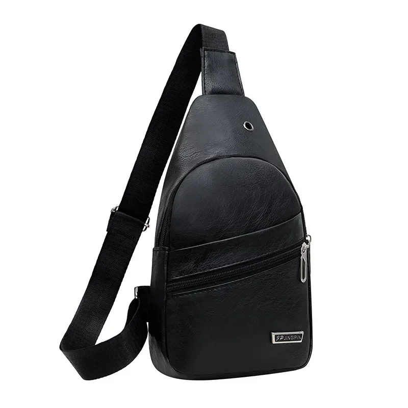 رائجة البيع للموسم الجديد حقيبة كروسبودي للرجال عصرية لون نقي حقيبة صدر للرجال ملحقات معدات الدراجات النارية حقيبة تخزين ATV