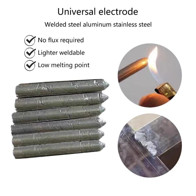 3/6/9Pcs Low Temperature Universal Welding Rod Easy Welding Aluminum Rod Metal Universal Easy Melting Welding Rod