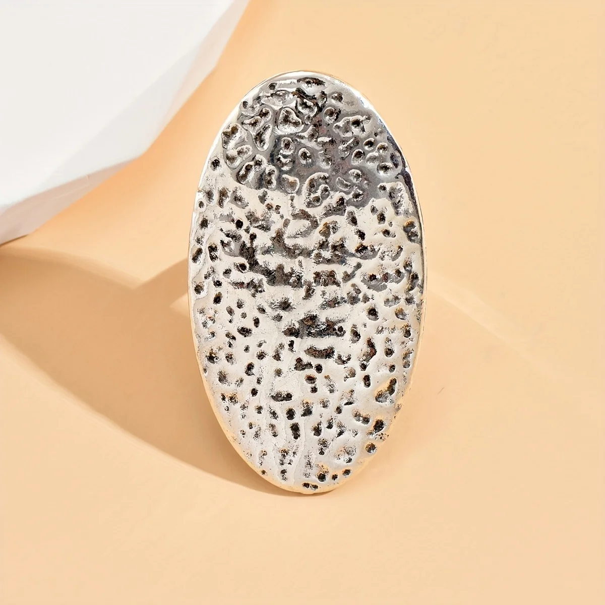 Exaggerated Ring Egg Shape Design With Bubble Hole Surface Stunning Party Accessory Match Daily Outfits Special Birthday Gift