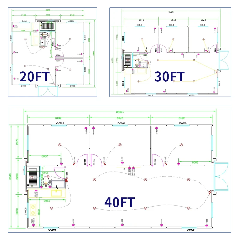 Quick Setup 20ft Modular Prefabexpanding Folding Expandable Modular Container Home House