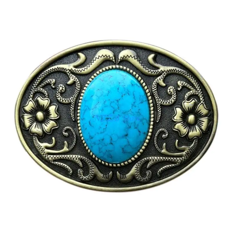 T21F حزام مشبك للرجال حزام رعاة البقر الغربي أبازيم هدايا عيد ميلاد مريحة لصديق