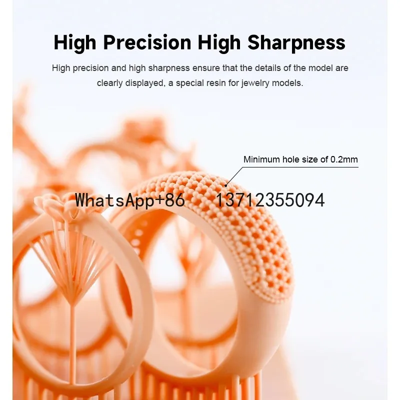 

Красная восковая смола для ЖК-дисплея DLP-принтера 3D-печать с высокой точностью и быстрой отверждения для гладких поверхностей