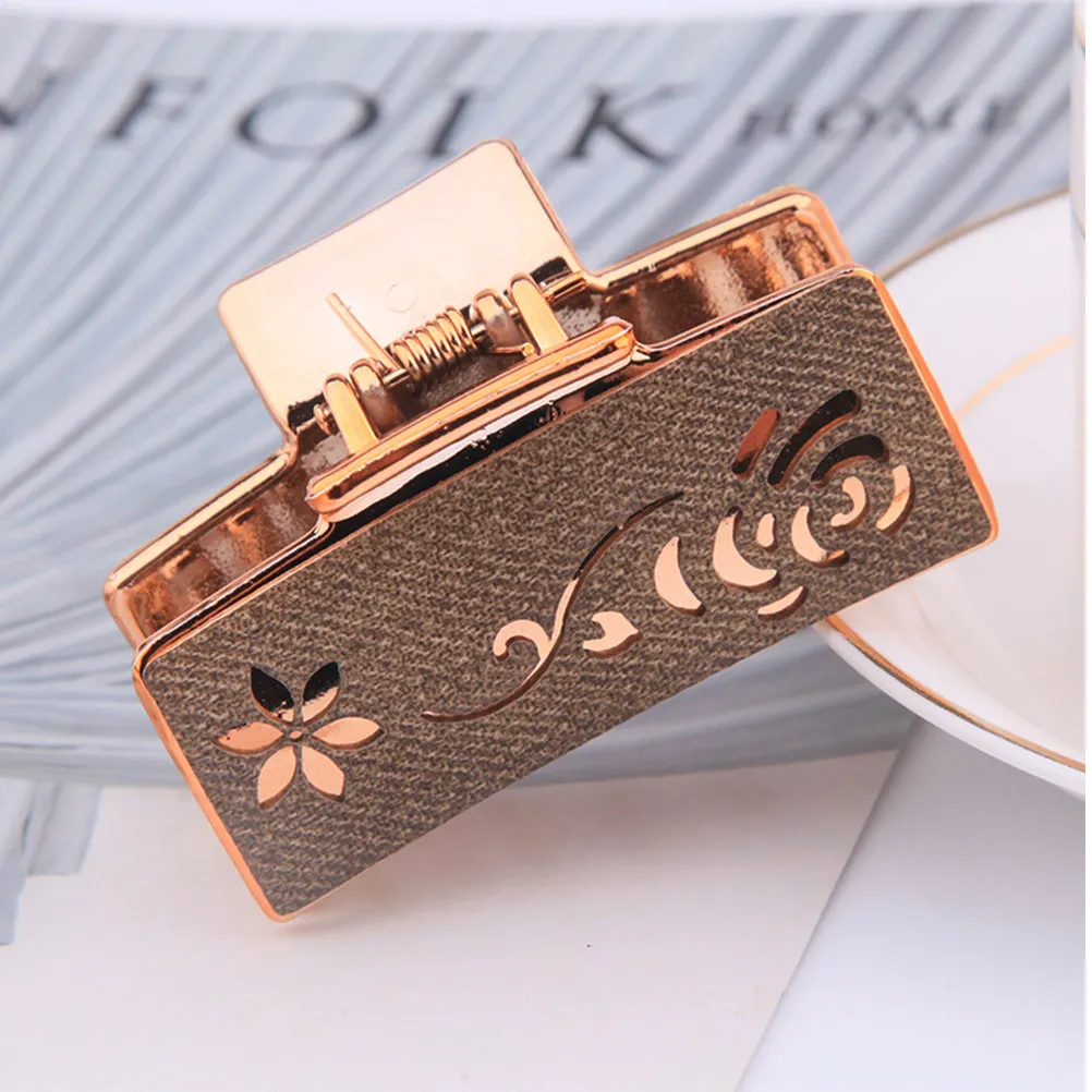 

6pcs Rectangular Claw Clips Smooth Finish For Thick Thin Women Girls Stylish Hair Accessories Hair Styling Tools