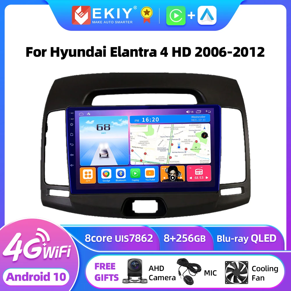 

EKIY T7 Android Auto Radio For Hyundai Elantra 4 HD 2006-2012 Car Multimedia Player GPS Navigation Stereo 2 Din Tape Recorder HU