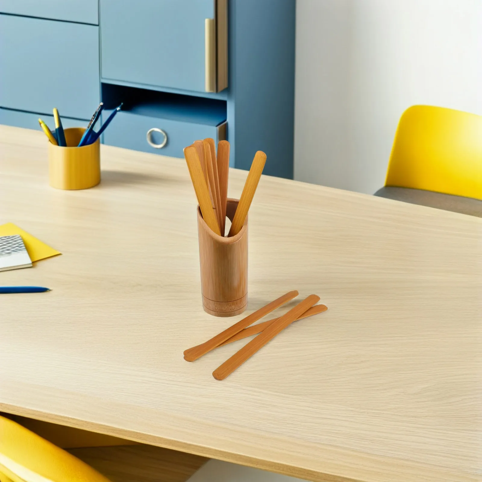 Bamboo Stick Asian Divination Sticks Pick Dispenser Bucket Chinese Luck Fortune Props