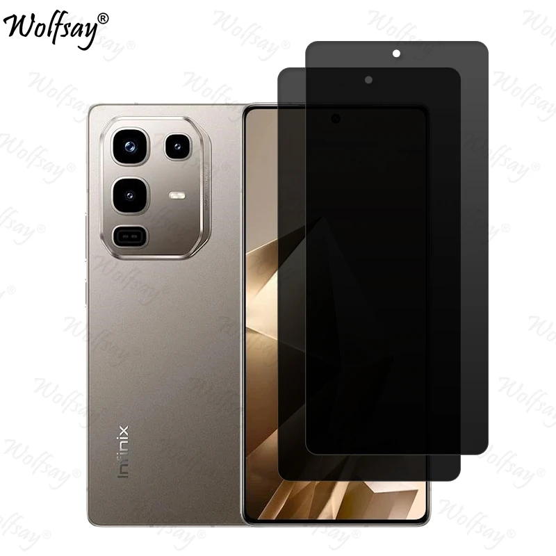 Anti-Spy Glass For Infinix Note 50 Pro 4G Privacy Screen Protector Infinix Note 50 Pro 4G Glass For Infinix Note 50 Pro 4G Glass