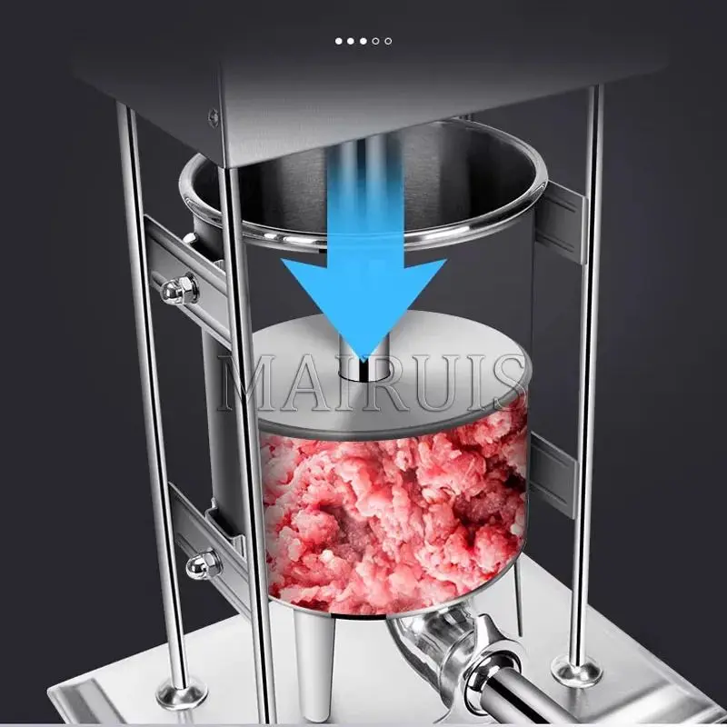 25L Vertical Sausage Stuffer Automatic Hot Dog Filling Machine Food Processors Kitchen Accessories Home Appliance