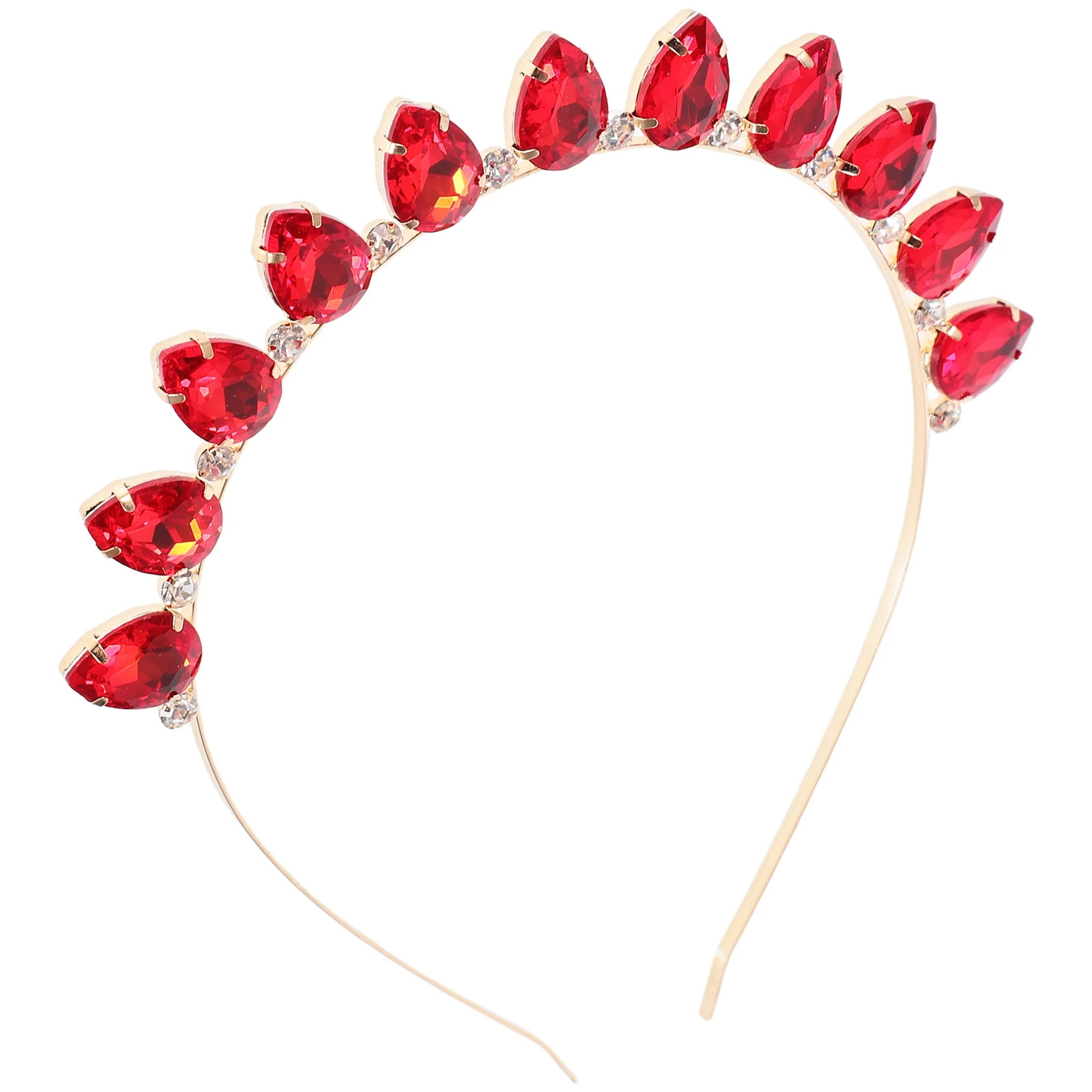 

Cute Water Drop Rhinestone Headband Girls Hair Band Decorative Birthday Party Cosplay Hair Accessory Girls Headbands