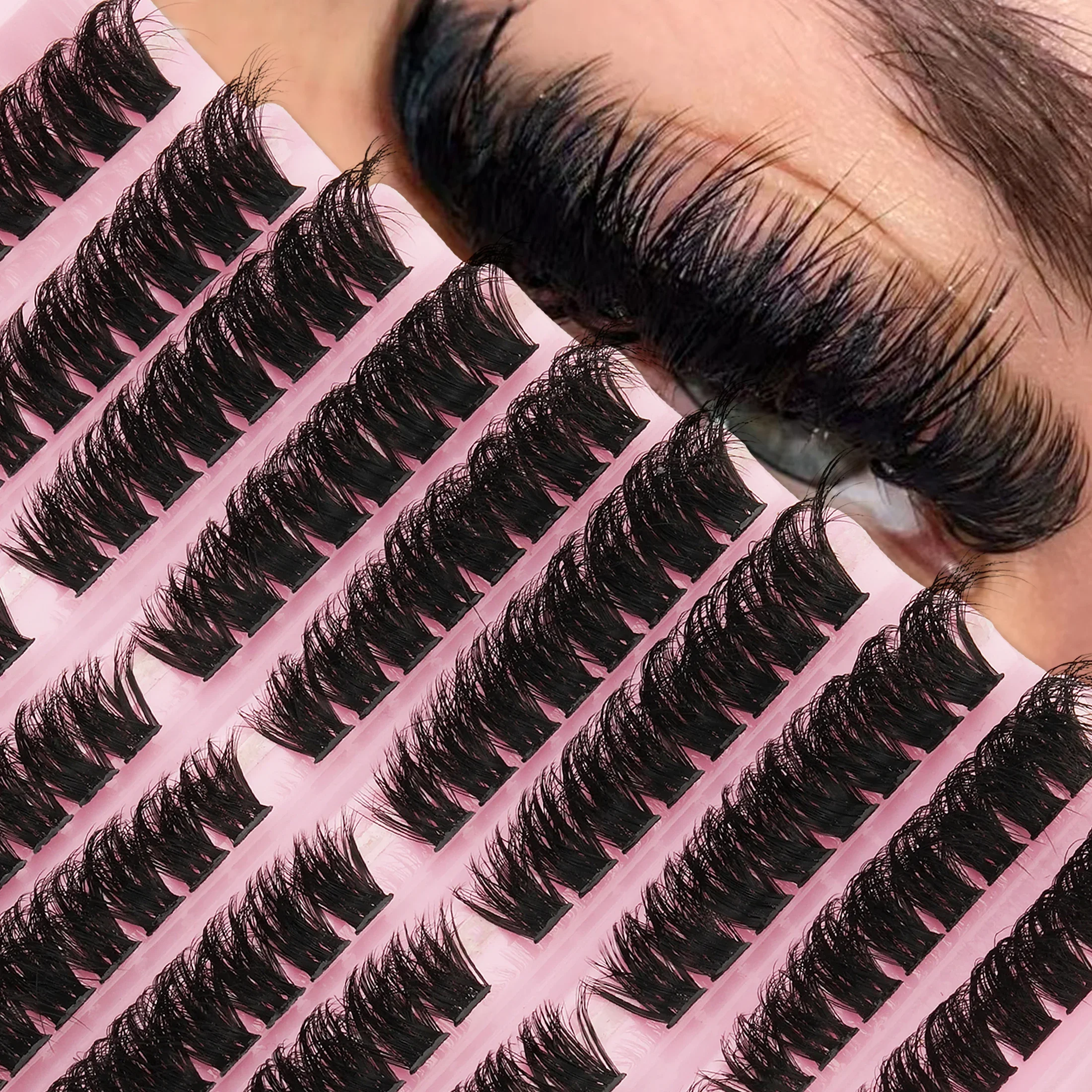Faux Mink Lash - Multi-rij grote verpakking dramatische dikke DIY