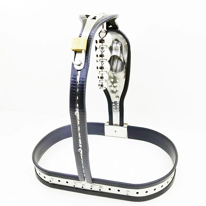 Male Chastity Belt Stainless Steel Chastity Cage With Removable Anal Bead Plug Slave Lockable Penis Restraint Device Adult Game