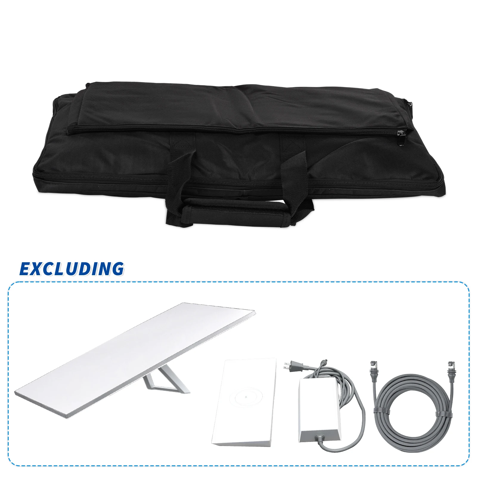 Superbat 62*40*5 600D Dustproof Oxford cloth Black Storage Bag for Starlink Kit Gen3 and Similarly Sized Items