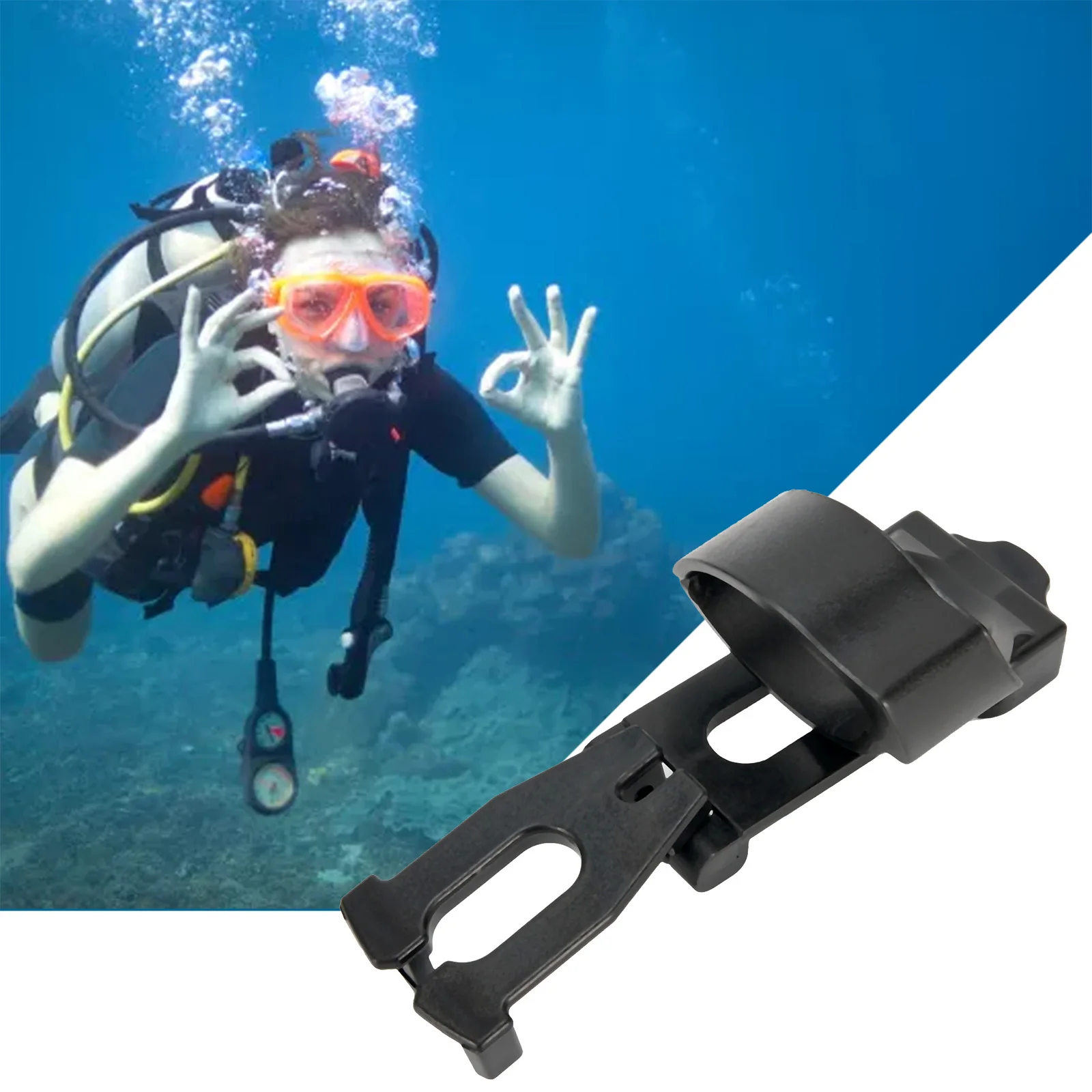 

1pc Black Clip Retainer Snorkel Keeper Holder Snorkeling Goggle Scuba Dive Snorkel Clips